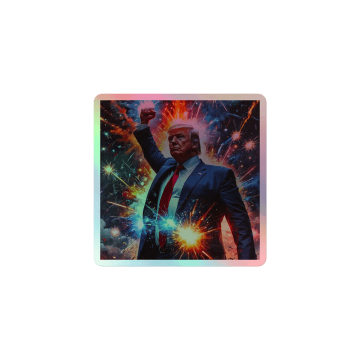 Trump Triumph! ~ HOLOGRAPHIC Sticker ~ product image (1)