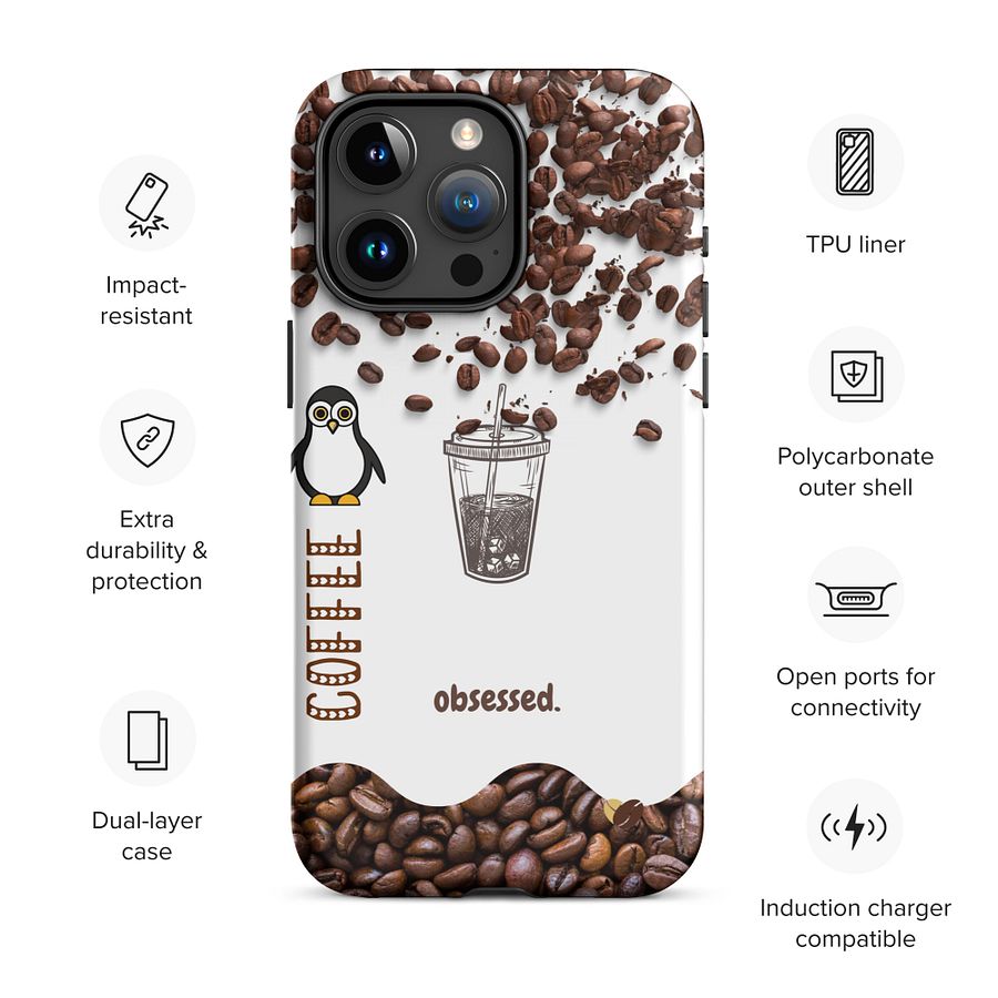Coffee iPhone Case I Aesthetic Coffee Bean I Phone Cover for Coffee Lovers I MAGSAFE COMPATIBLE product image (4)