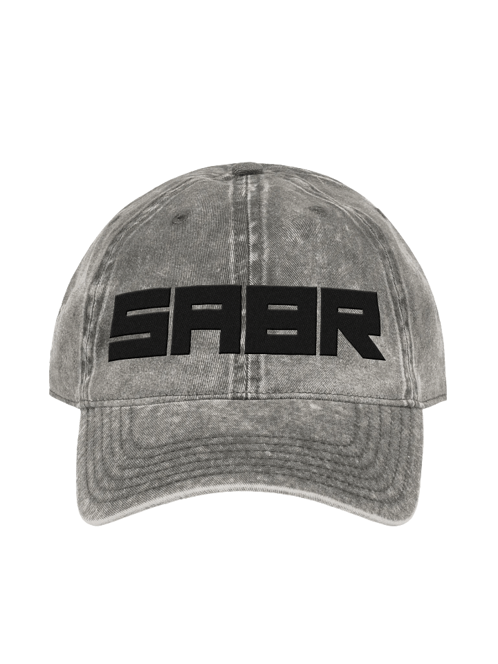 SABR Black Logo 100% Cotton Vintage Baseball Hat product image (1)