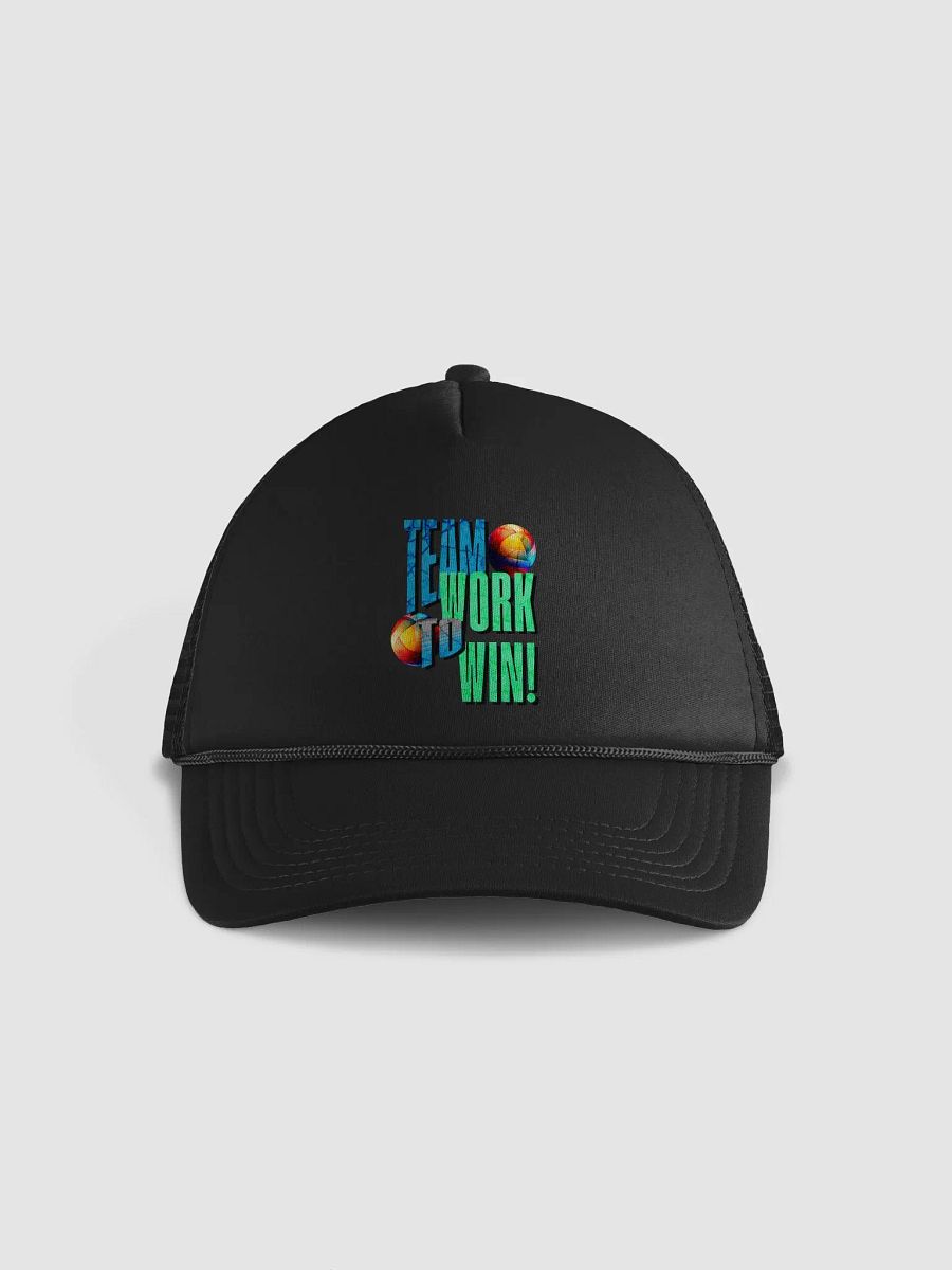 Team Work To Win Volleyball Foam Trucker Hat product image (1)