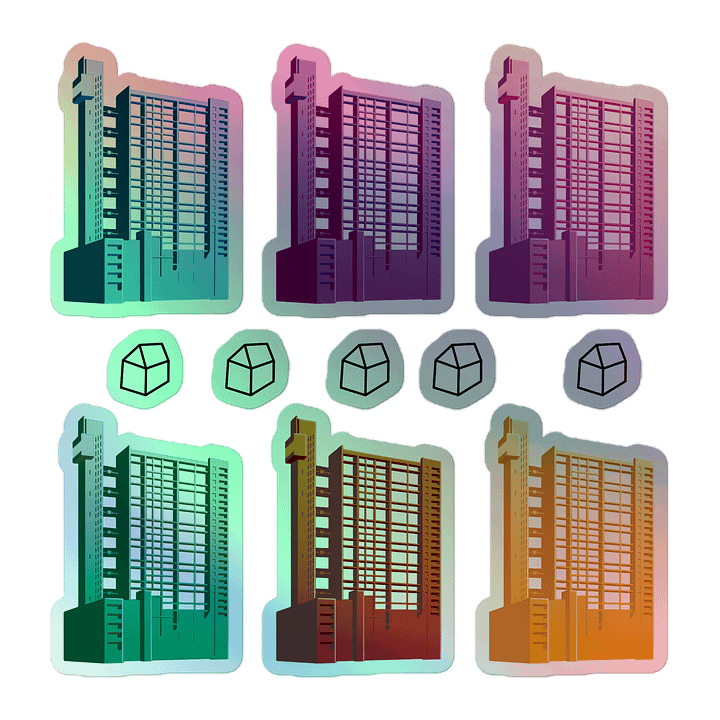 Trellick Colour Stickers | Multi-Holographic product image (1)