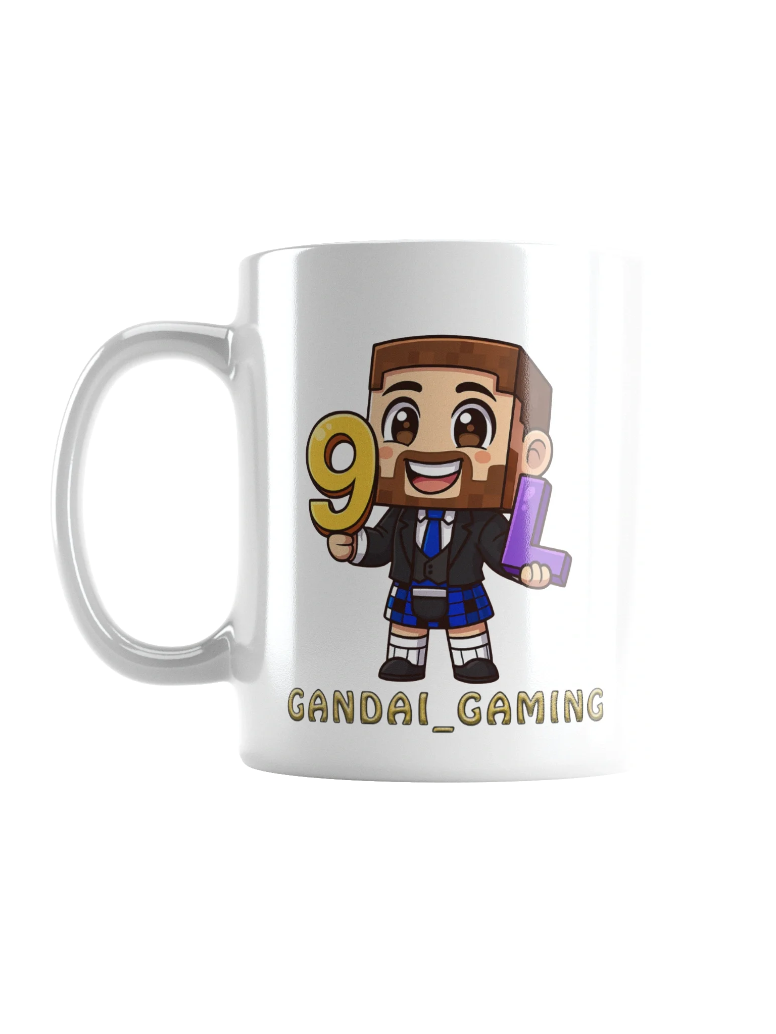 9LS4 Gandai_Gaming White Glossy Mug product image (2)