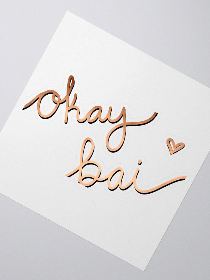 okay Bai Kiss cut Sticker product image (4)