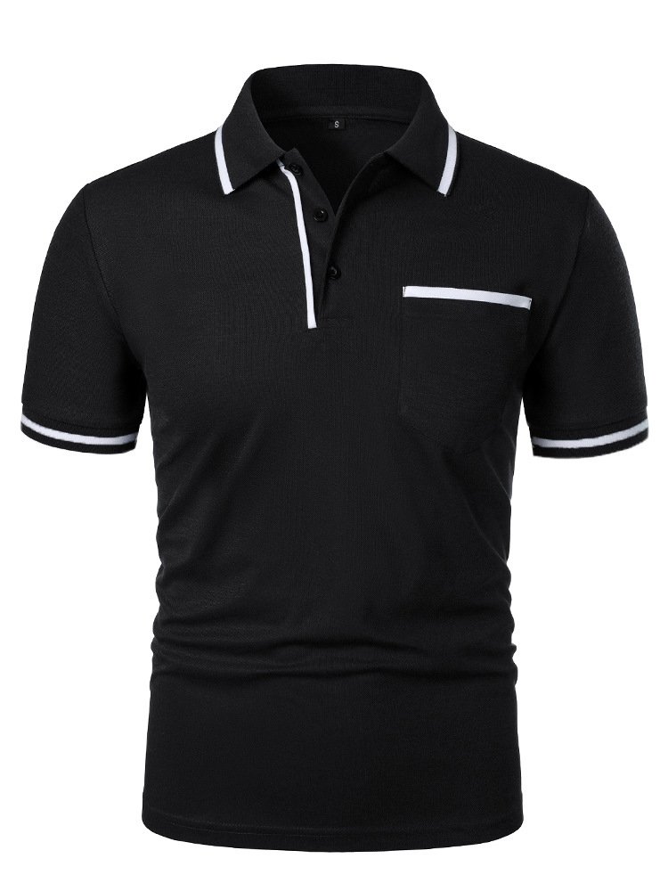 Men's Casual Lapel Short Sleeve T-shirt product image (5)