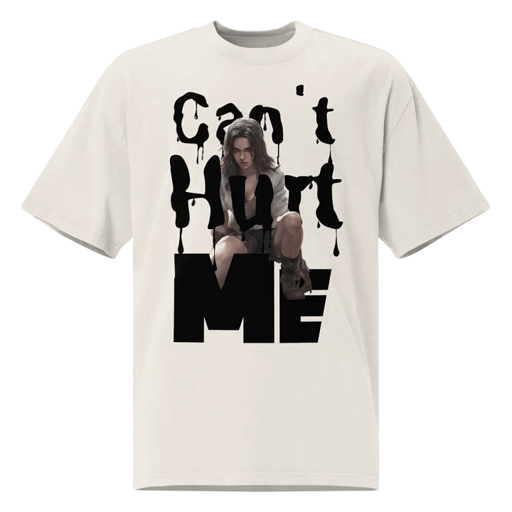 Can't hurt me oversized faded T-shirt product image (1)