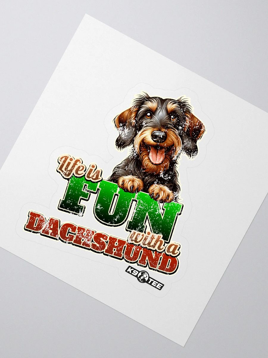Fun Dachshund Kiss Cut Stickers product image (2)