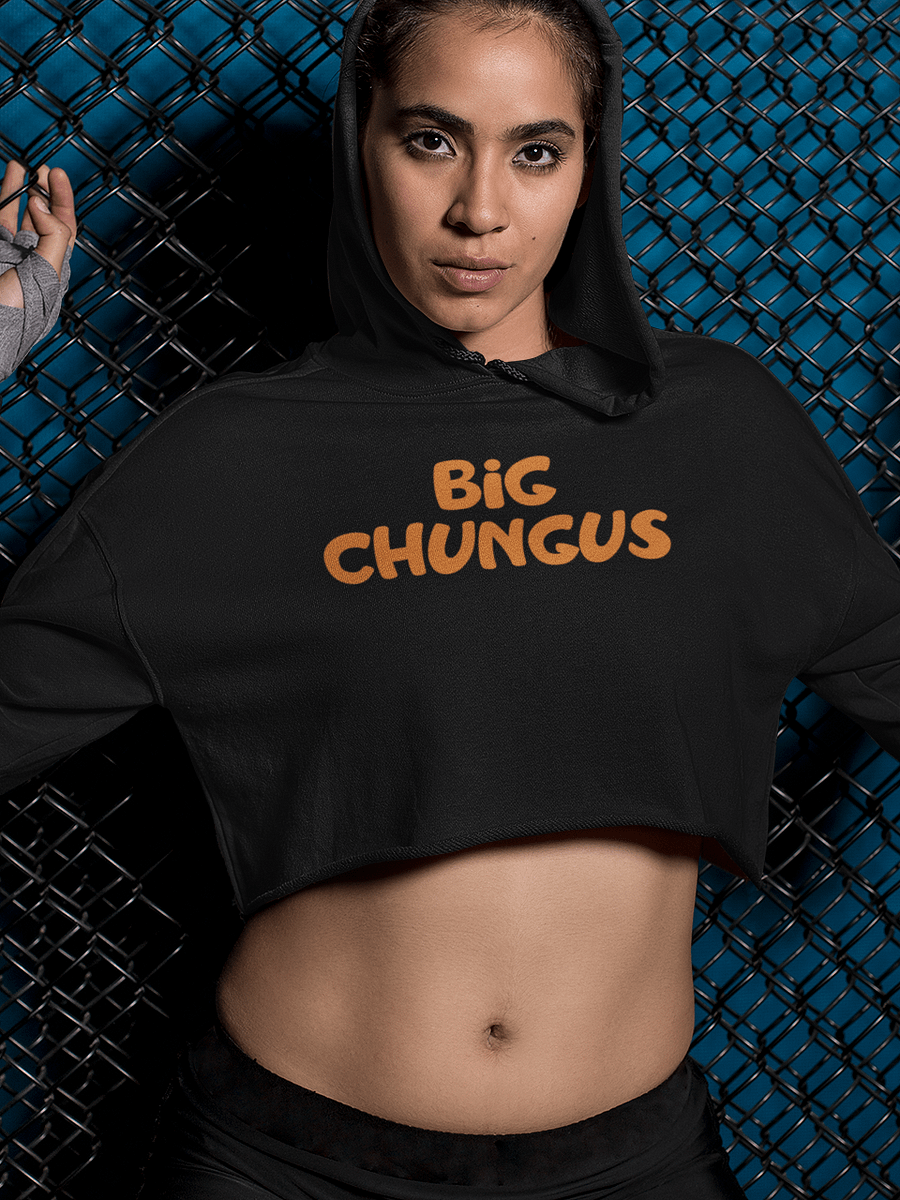 Big Chungus fleece crop hoodie product image (1)