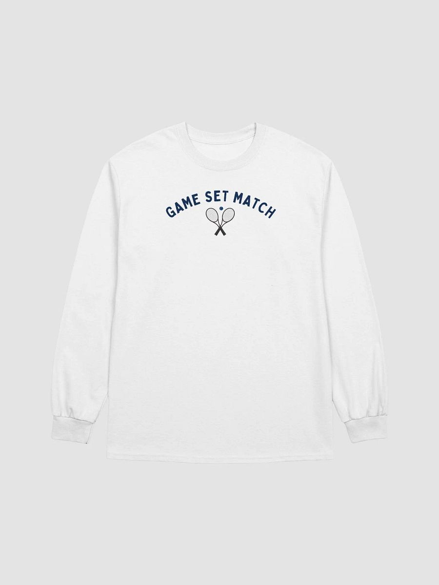 Game Set Match Tennis Shirt – Aesthetic Long Sleeve Tee for Tennis Lovers product image (2)
