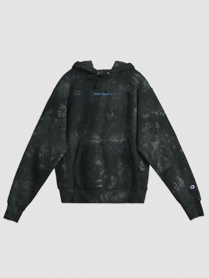 Champion Stay High Tie-Dye Hoodie (Blue Text) product image (2)