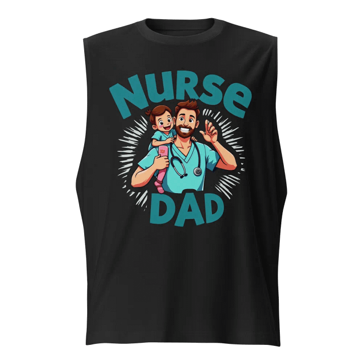 Superhero Nurse Dad Muscle Tank product image (1)