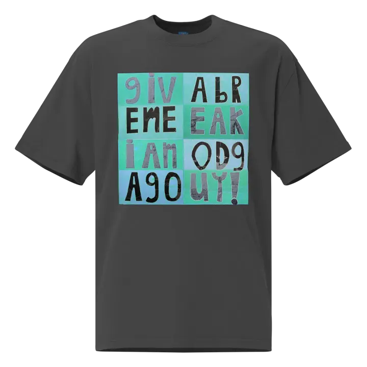 Another Good Guy Premium Oversized Faded T-Shirt (front-side print) product image (1)