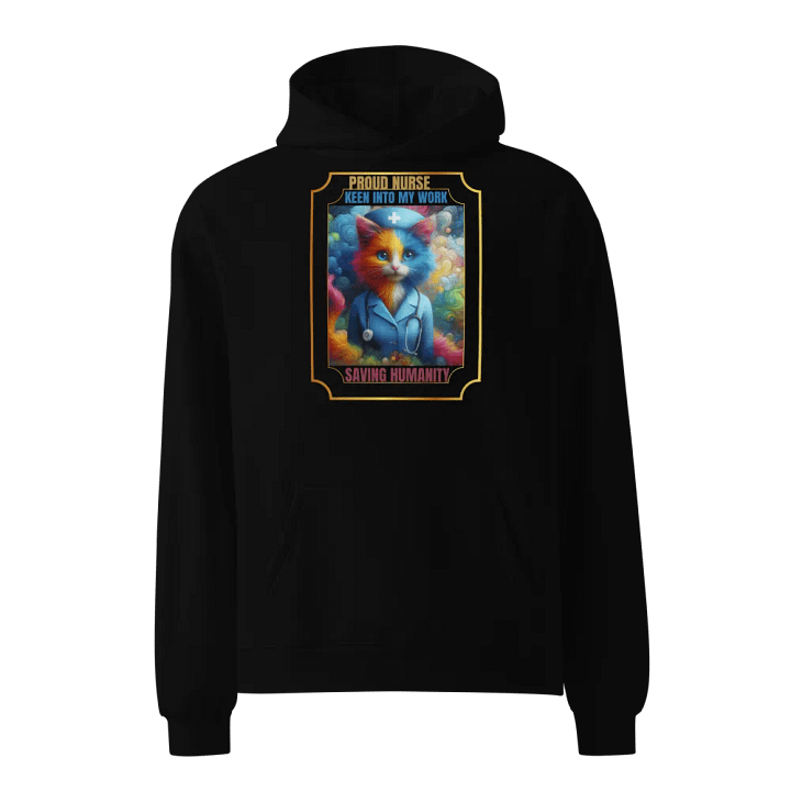 Proud Nurse Cat Premium Hoodie product image (1)