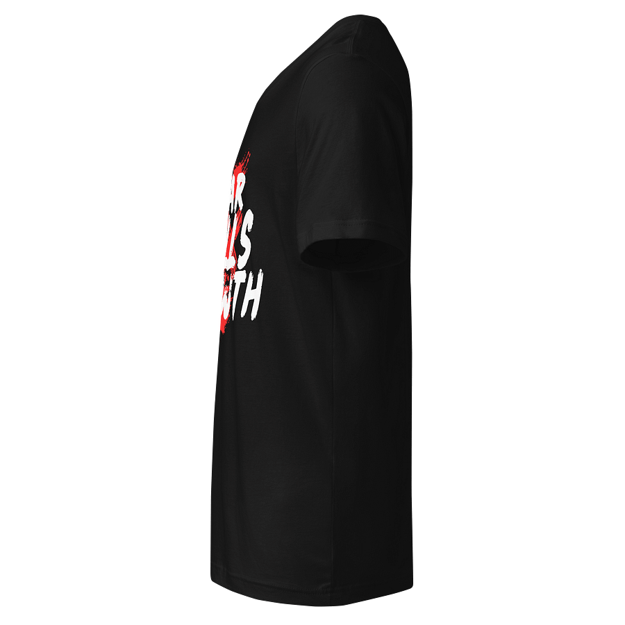 Fear Kills Growth V-Neck T-Shirt – Unisex Bella + Canvas Jersey Fit product image (5)