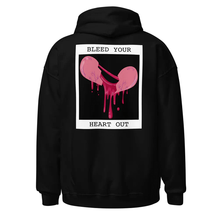 Bleed Your Heart Out Print Embroidered Hoodie (Digital) product image (1)