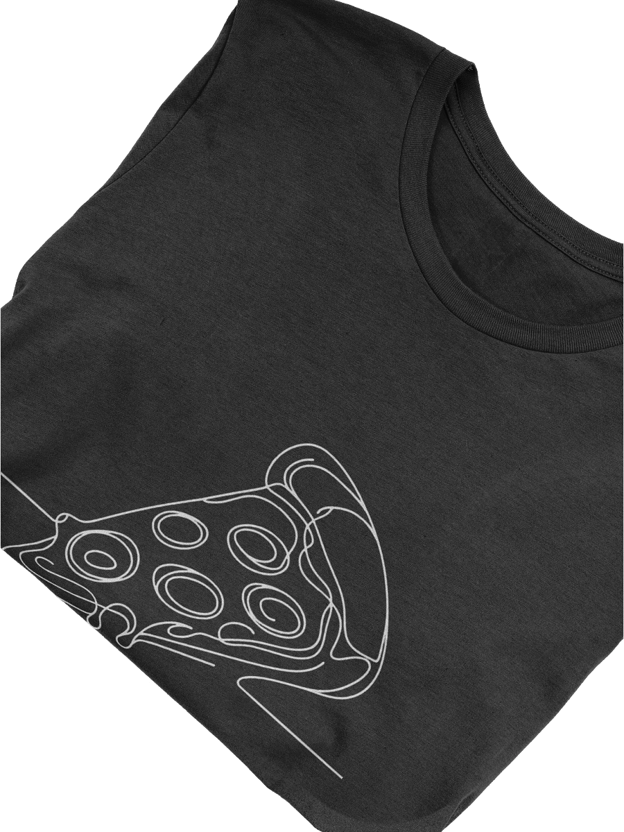 Cheesy Pizza Slice Line Drawing Unisex T-Shirt product image (41)
