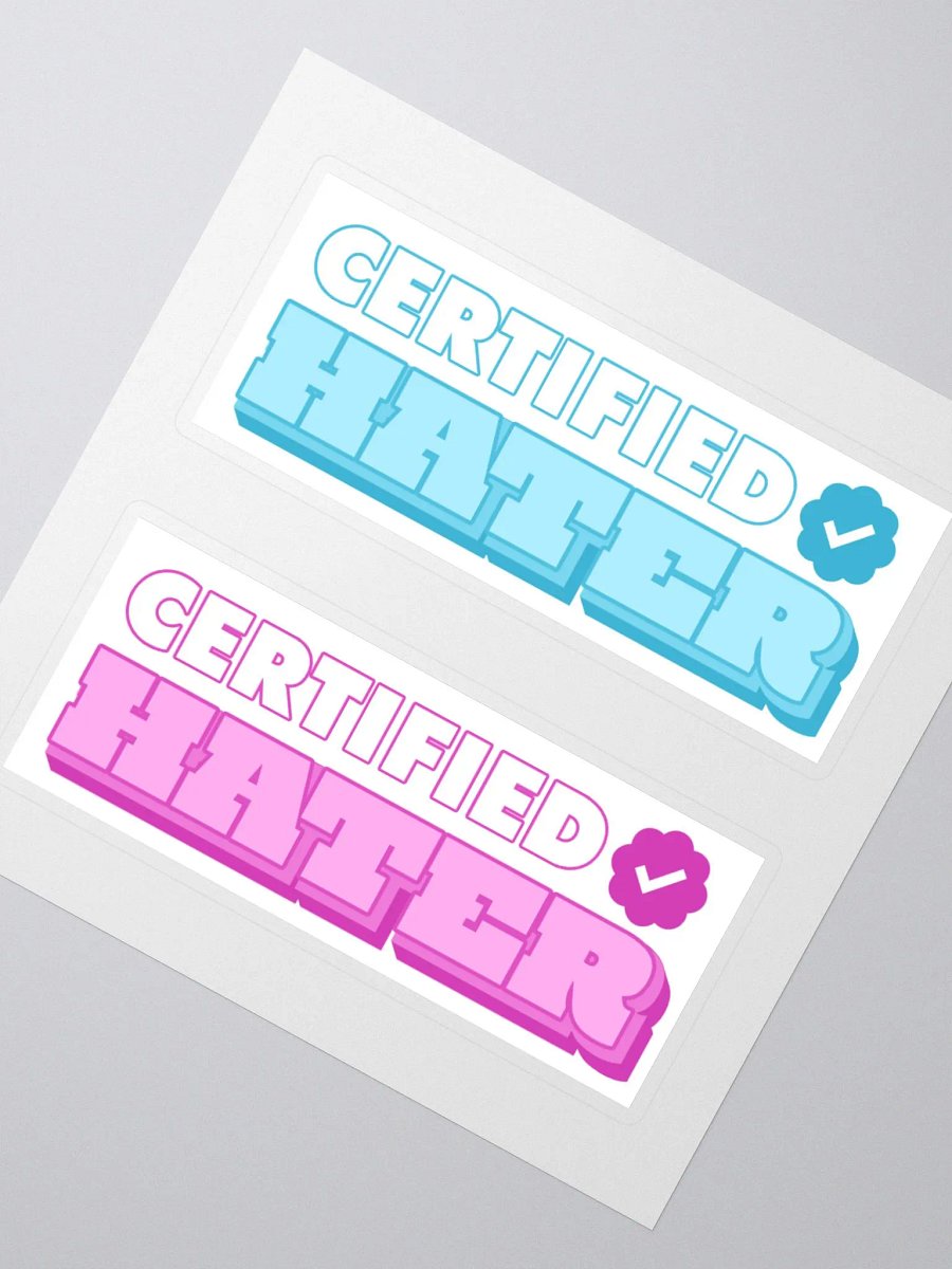Certified Hater Sticker Set #1 product image (2)