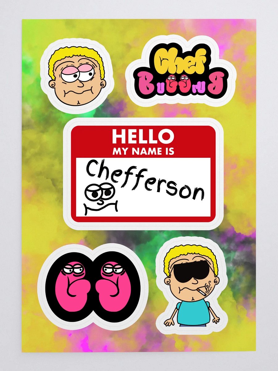 Chef Buggrub STICKER PACK 1 product image (3)