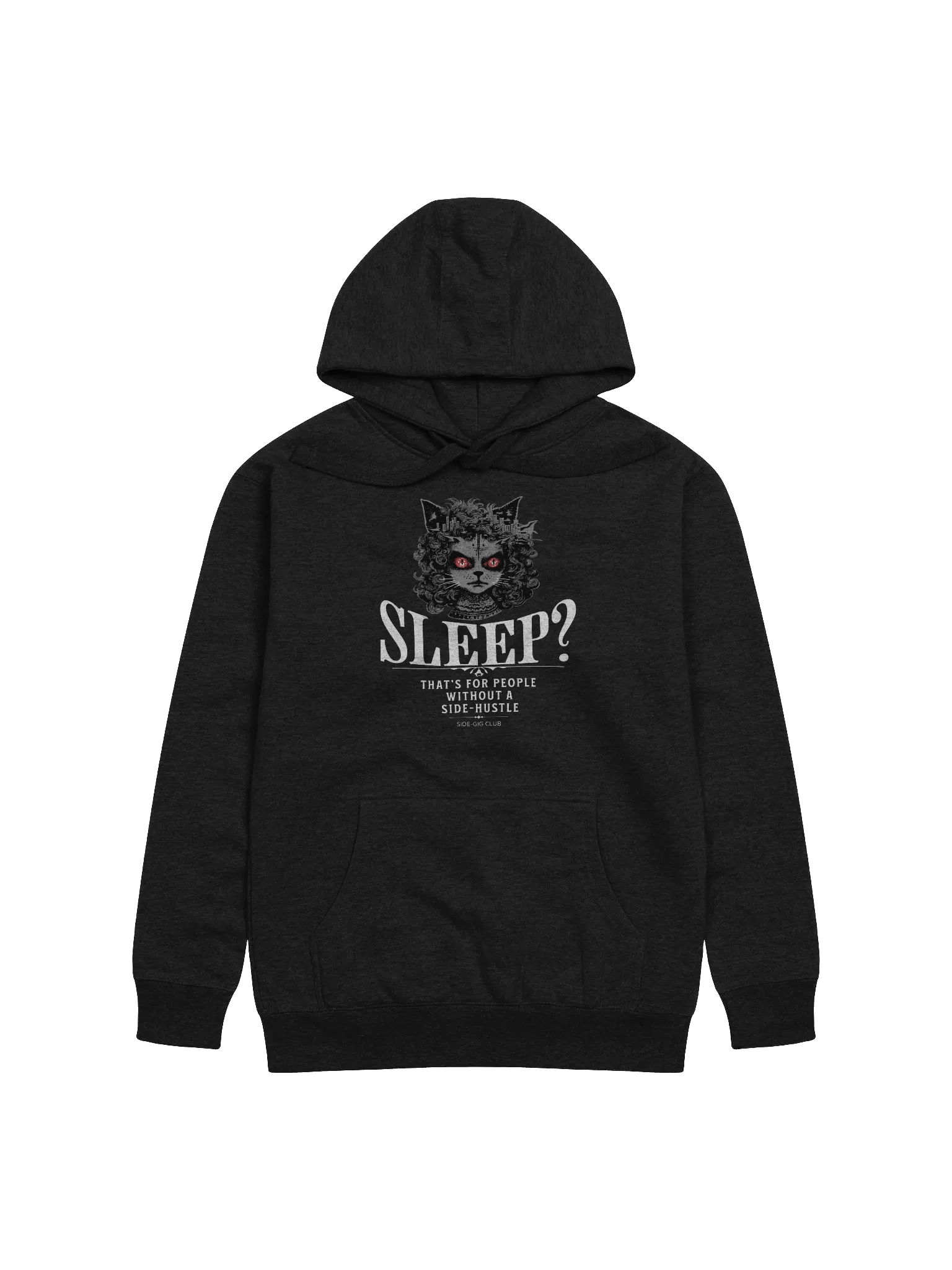 Sleepless Hustle: No Sleep, Just Side-Gigs Premium Unisex Hoodie product image (2)