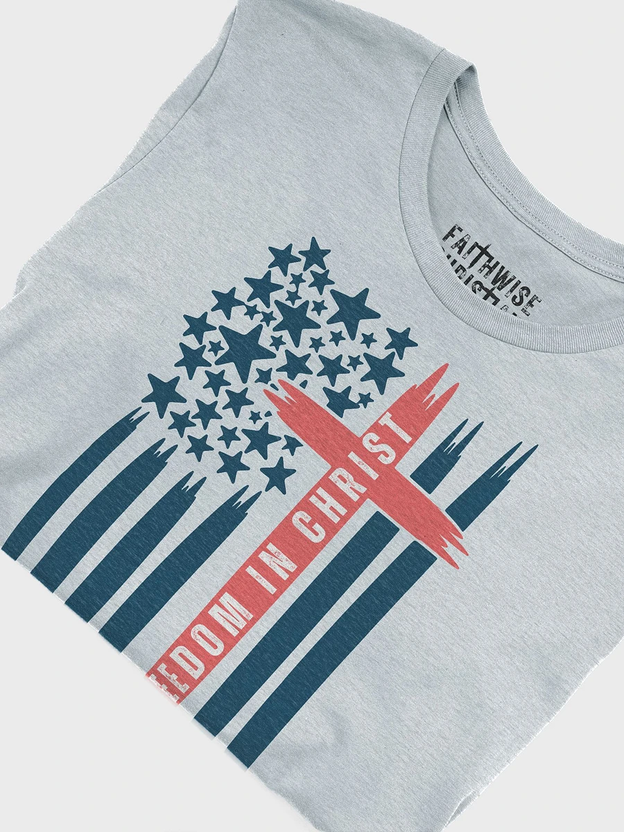 Freedom In Christ American Flag T-Shirt product image (11)