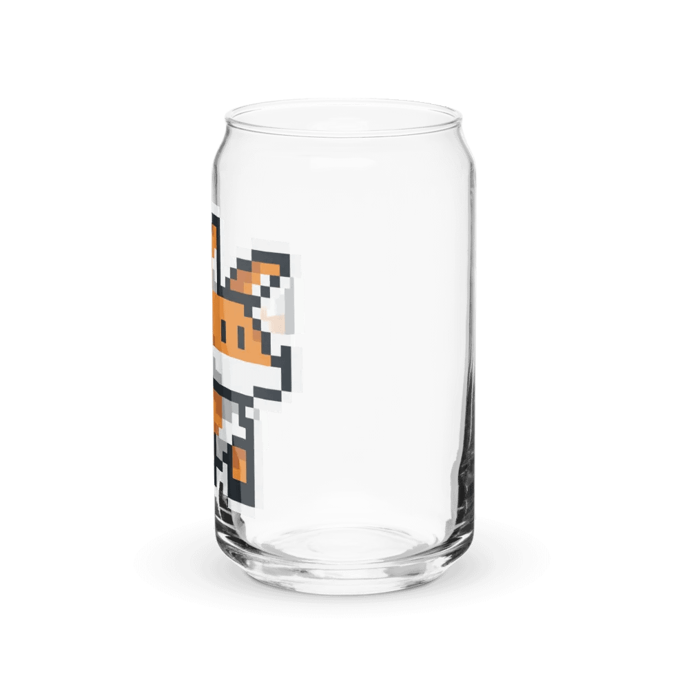 Geometric Fox Can-Shaped Glass product image (7)