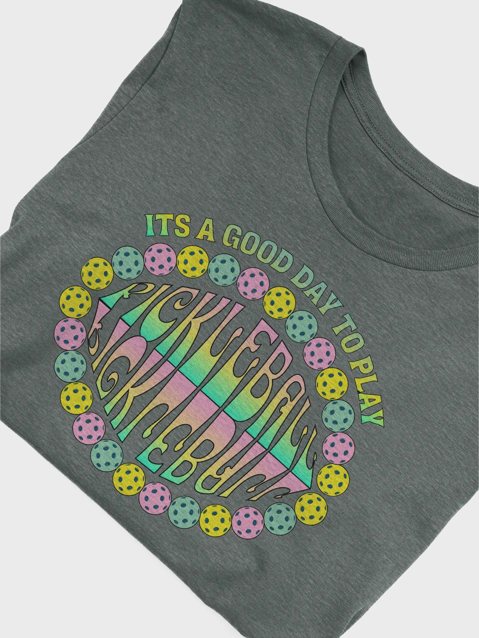 It's A Good Day To Play Pickleball Paradise Gradient T-Shirt product image (3)