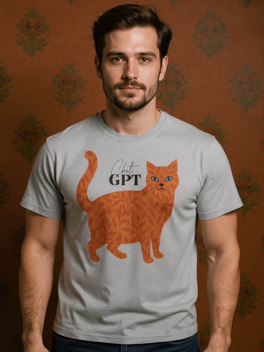 Leafy Feline Comfort Tee product image (2)