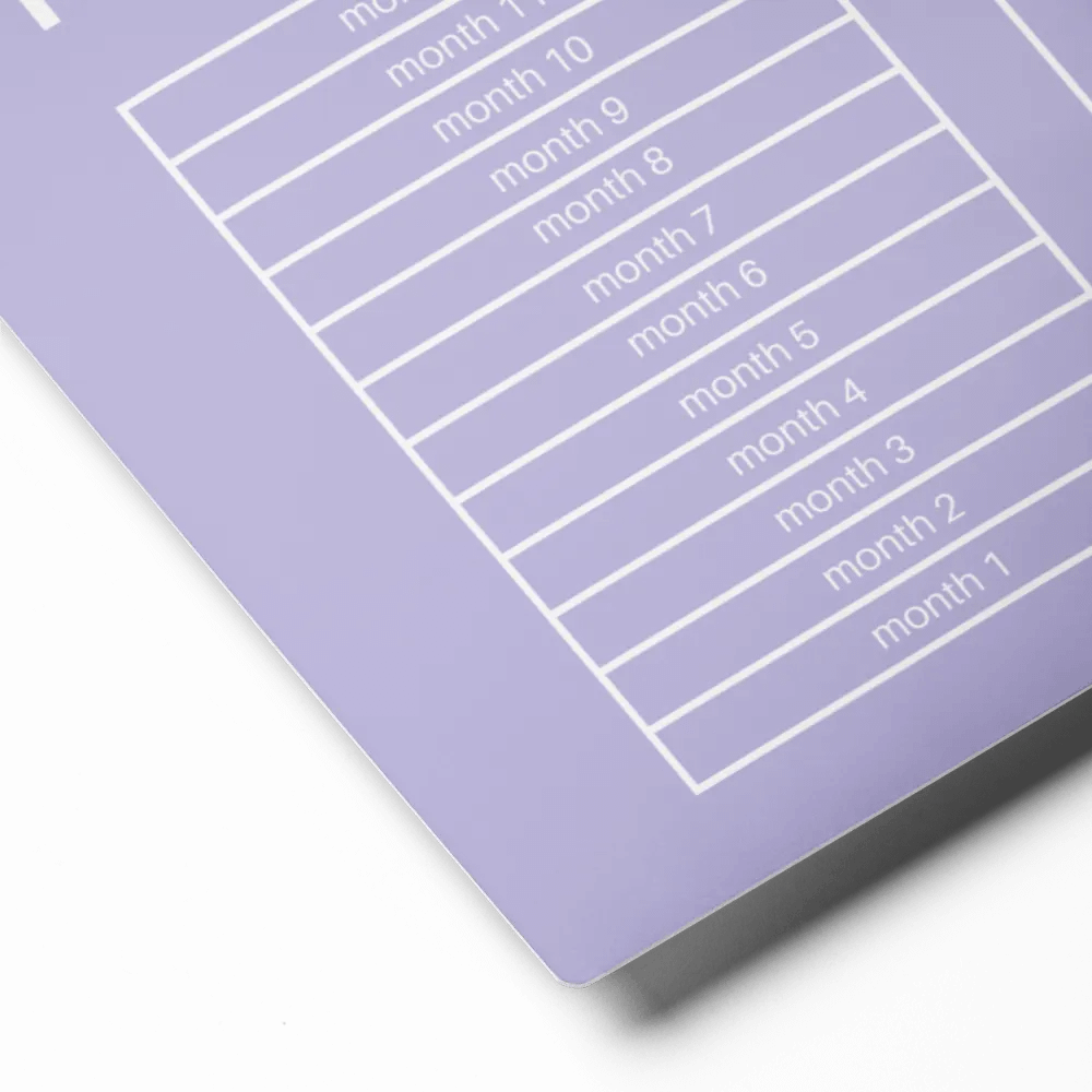 ANNUAL RENT TRACKER (white design 13) product image (2)