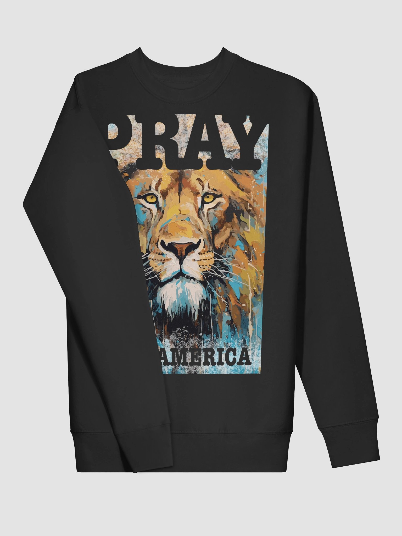 Brave Lion Pray for America Premium Sweatshirt product image (4)