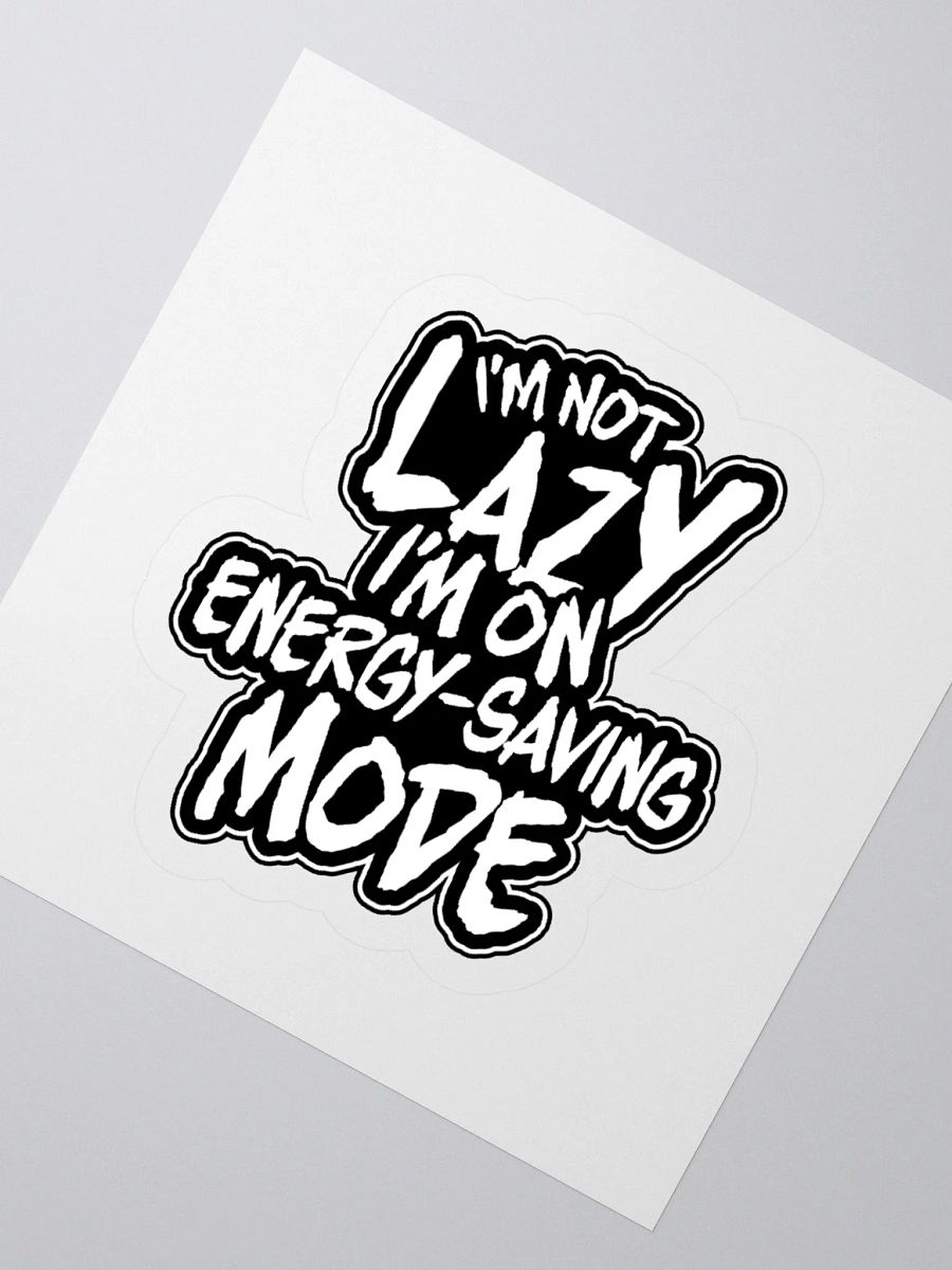 Funny Gamer Sticker – Energy-Saving Mode Engaged product image (4)
