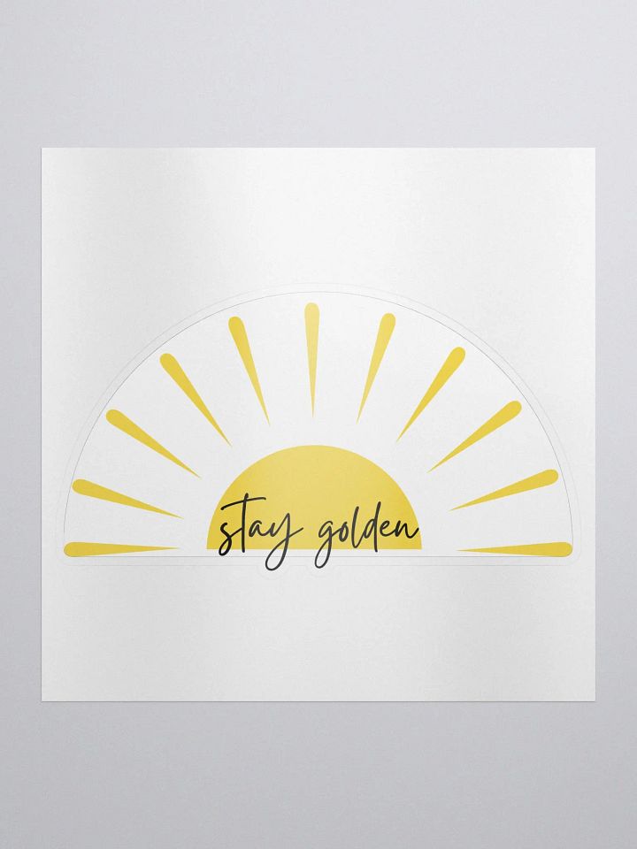 Stay Golden Kiss-Cut Sticker product image (1)
