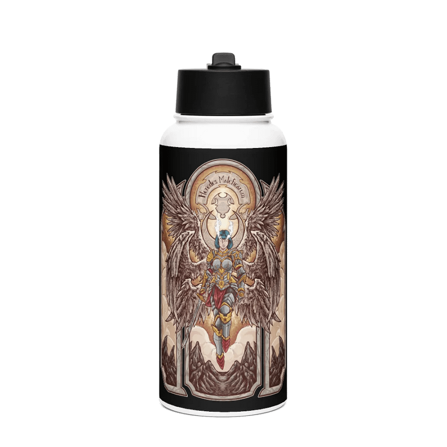 "Heredes Maleficarum" Stainless Steel Water Bottle with a Straw Lid product image (1)
