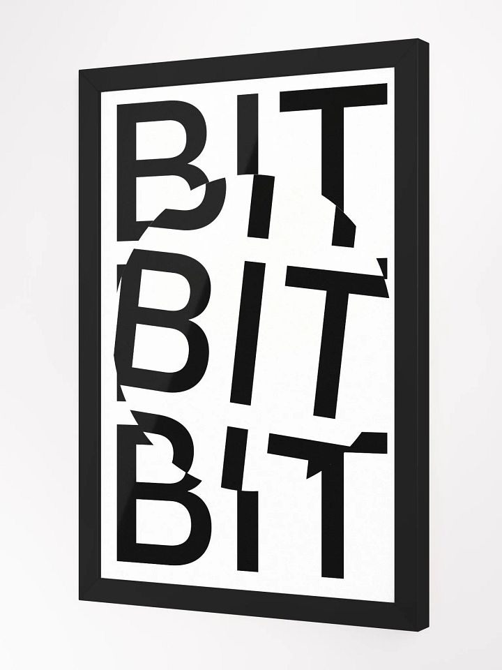 BIT COIN POSTER (WHITE) [framed] product image (4)