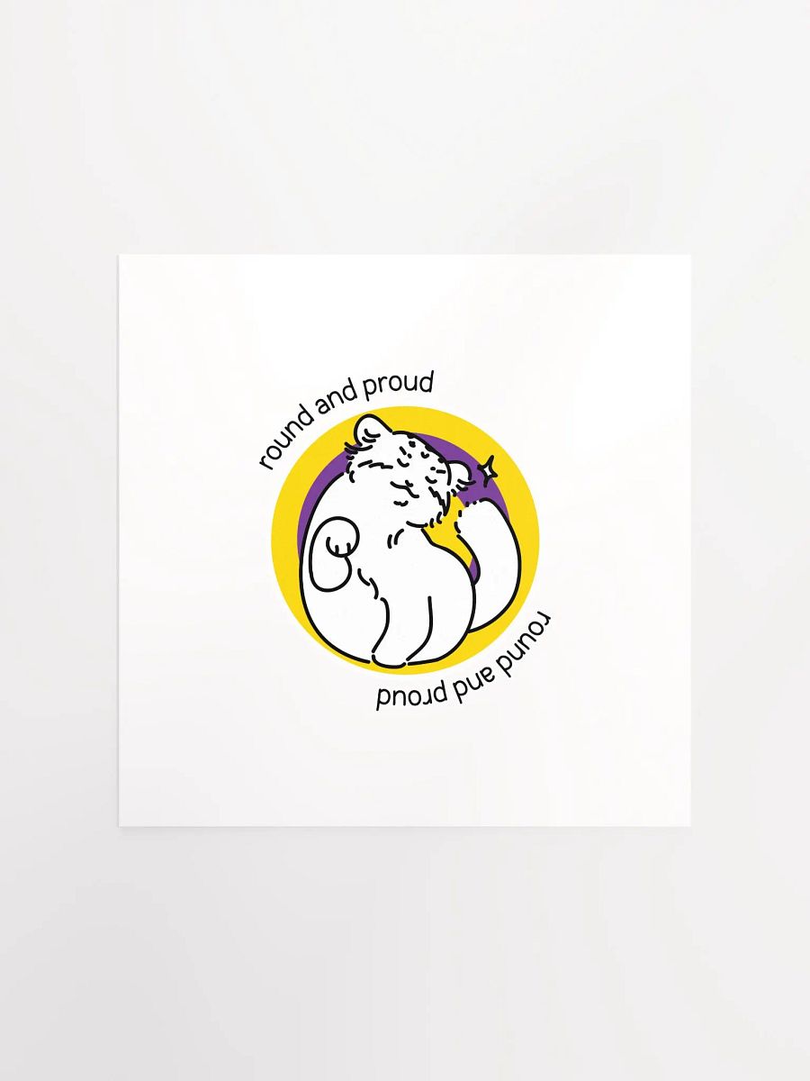 Round and Proud Manul Intersex Version - Matte Poster product image (1)