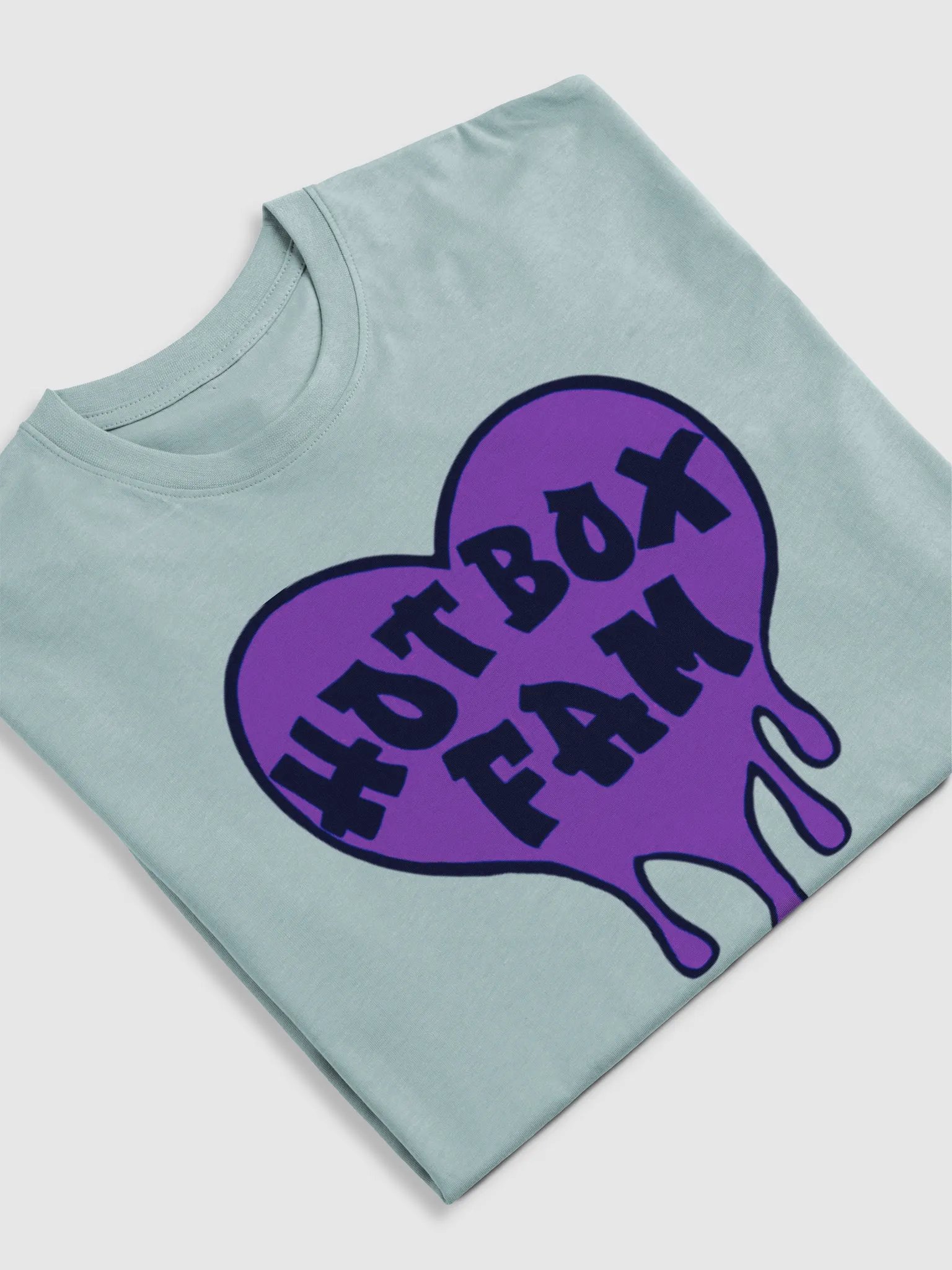 UNISEX HOT BOX FAM SOLID DARK PURPLE LOGO TEE product image (31)