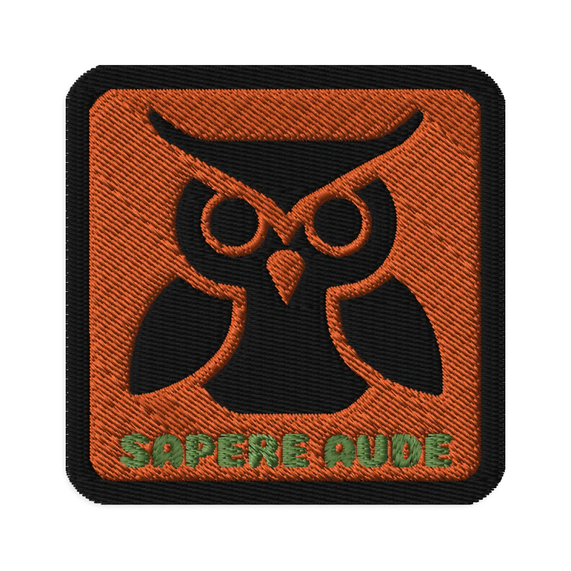 Sapere Aude Orange Patch
