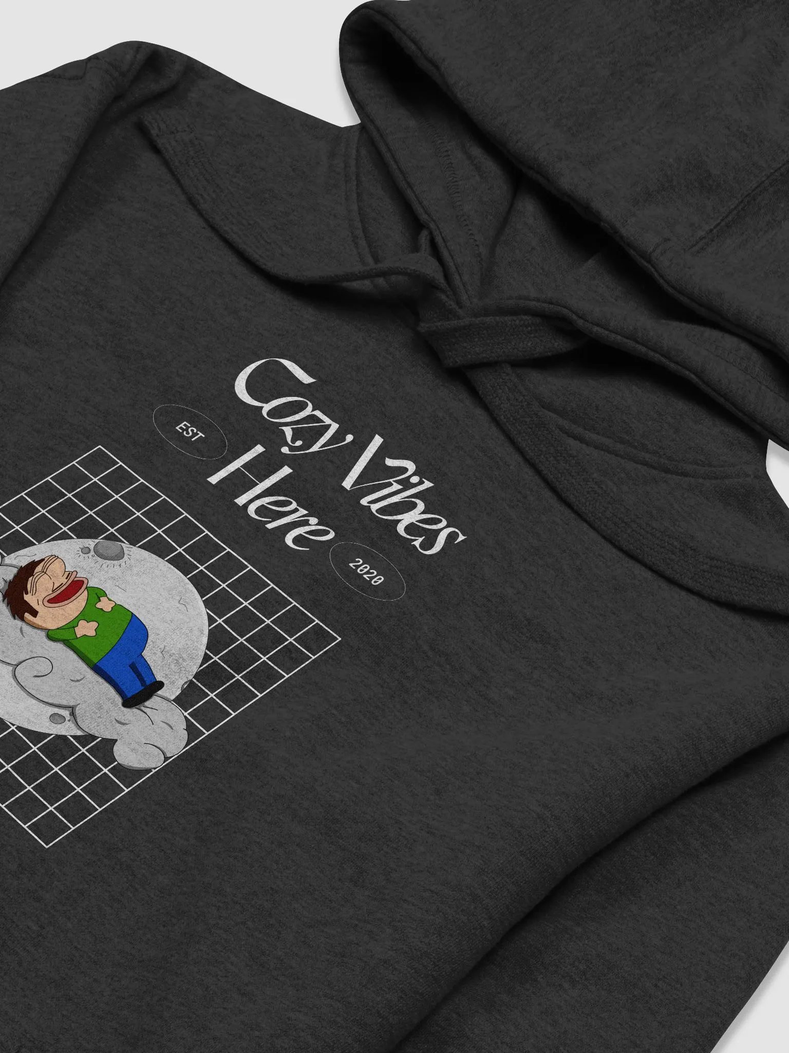 Cozy Vibes Here Hoodie (Black Edition) product image (3)