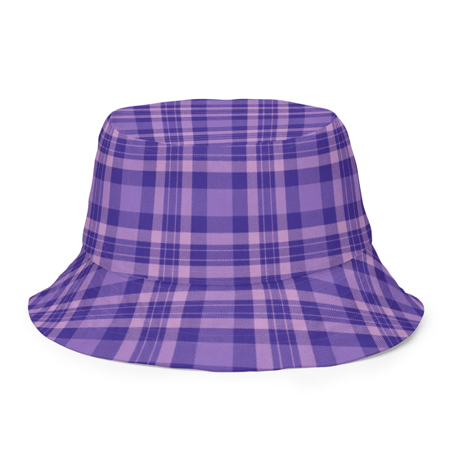 Purple Plaid Dreams Reversible Bucket Hat product image (8)