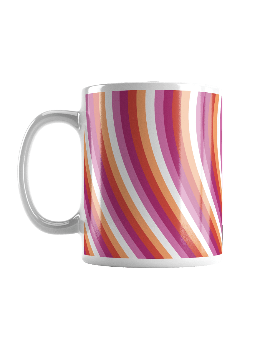 Lesbian Pride Hearts Mug (Left-handed) product image (2)
