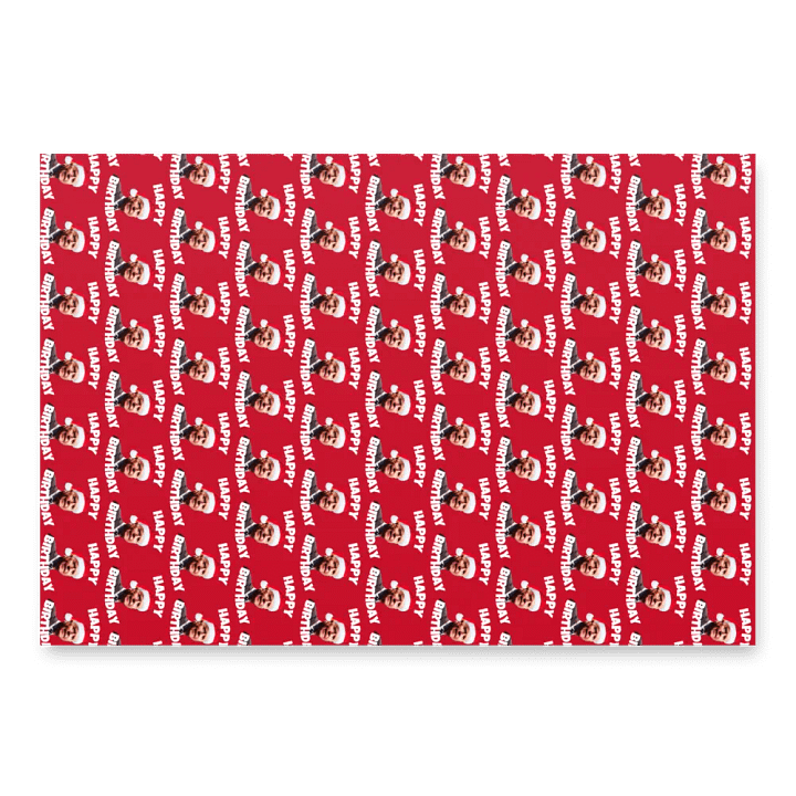 Trump & Biden Red Christmas Wrapping Papers product image (2)