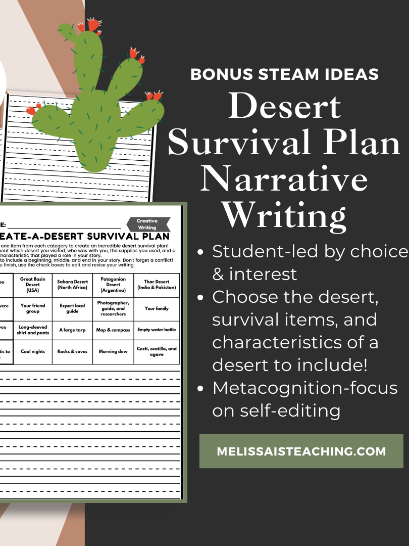 Survival, Geography & Adventure BUNDLE | Narrative Writing BUNDLE + Editing Checklist BONUS STEAM Ideas product image (2)