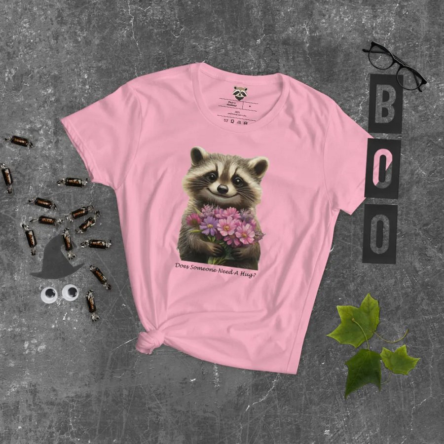 Floral Raccoon Women's Tee product image (6)