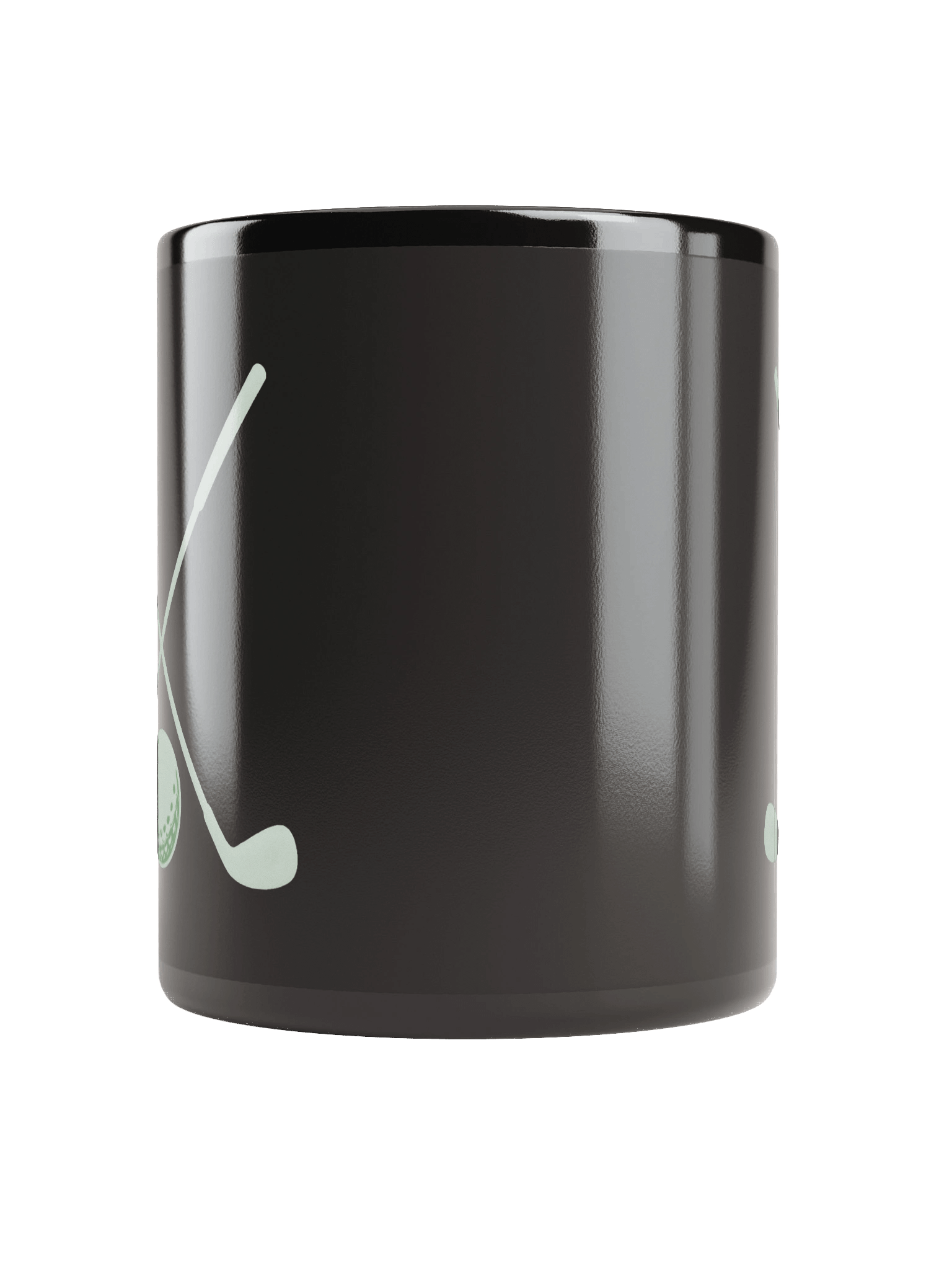 Swinging Golf Clubs Black Ceramic Coffee Mug product image (10)