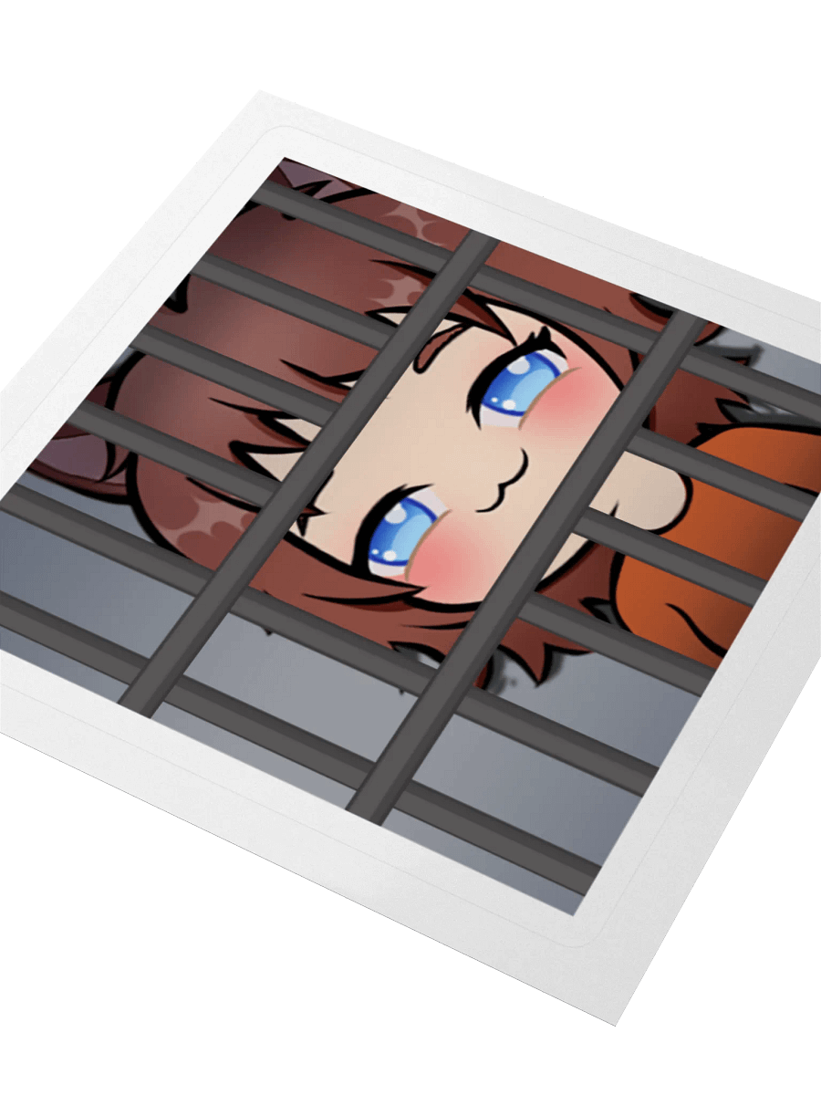 Horny Jail Kiss Cut Stickers product image (1)