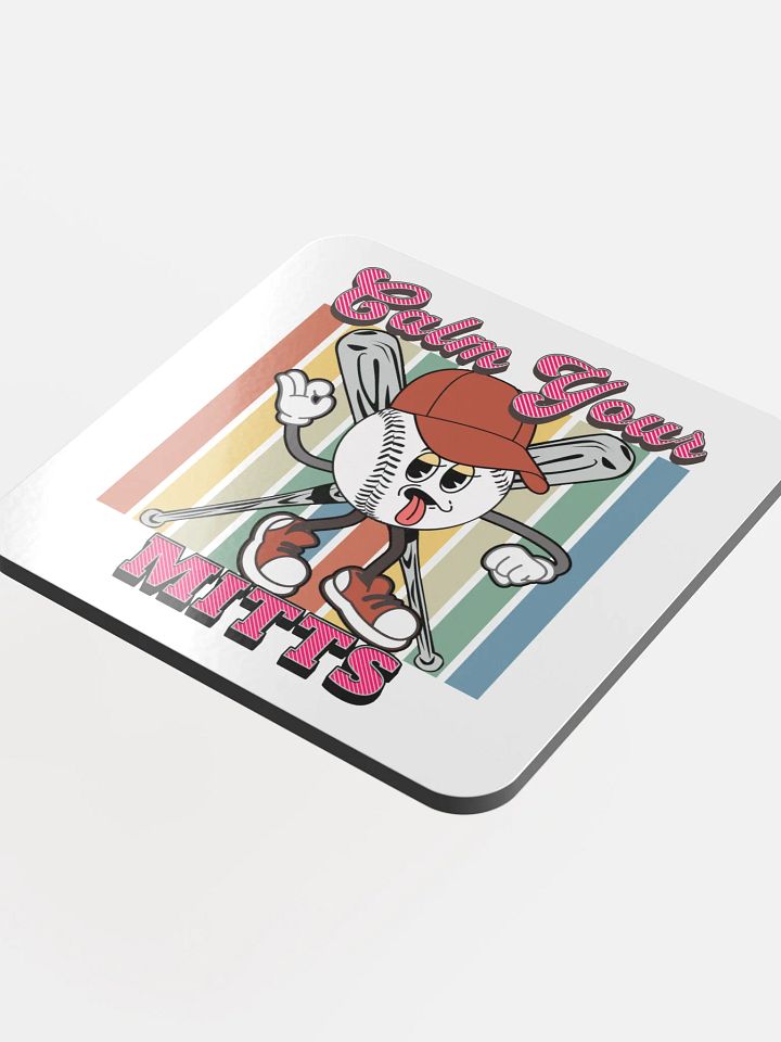 Calm Your Mitts Baseball Coaster product image (1)
