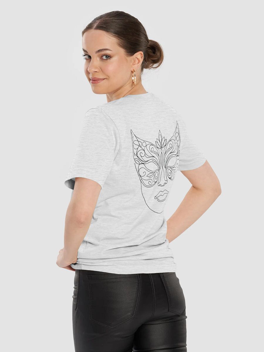 Mystique Masquerade Line Art Mask Tee product image (89)