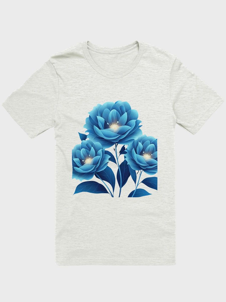 Electric Blue Floral Glow T-Shirt product image (8)