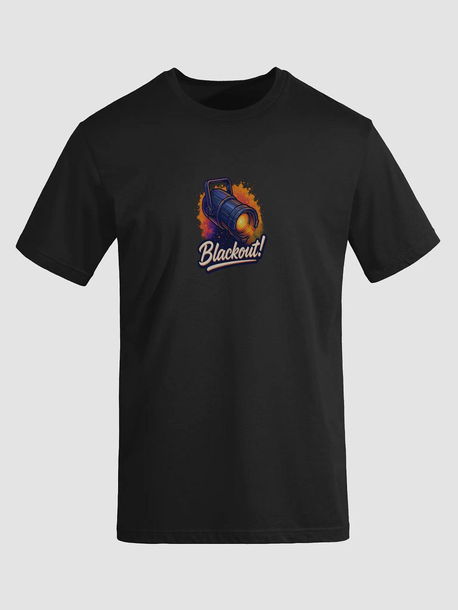 Theatrically Jerry: "Black Out" Stage Light Design T-Shirt product image (18)