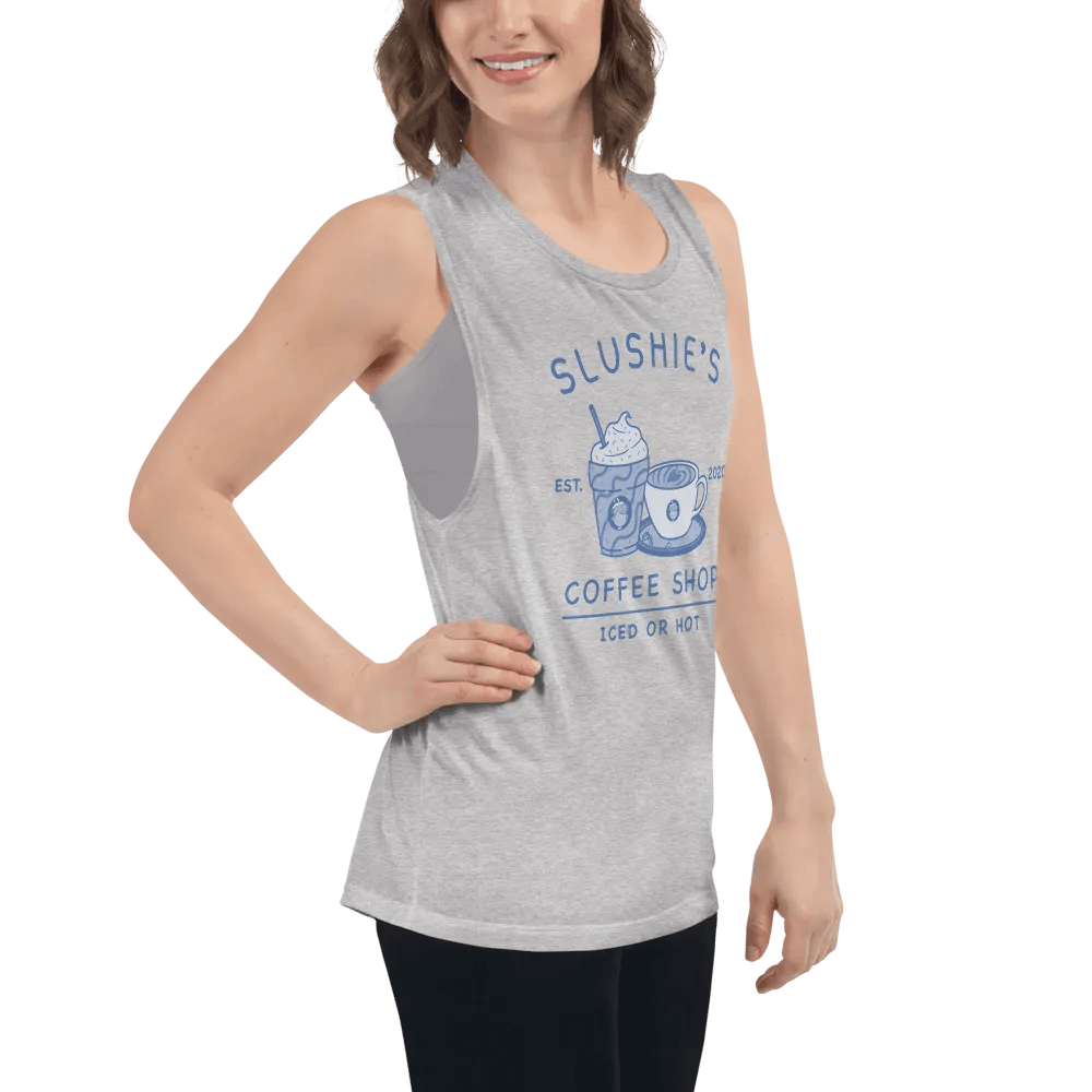 Slushie's Coffee Shop (Blue) | Women's Muscle Tank product image (7)