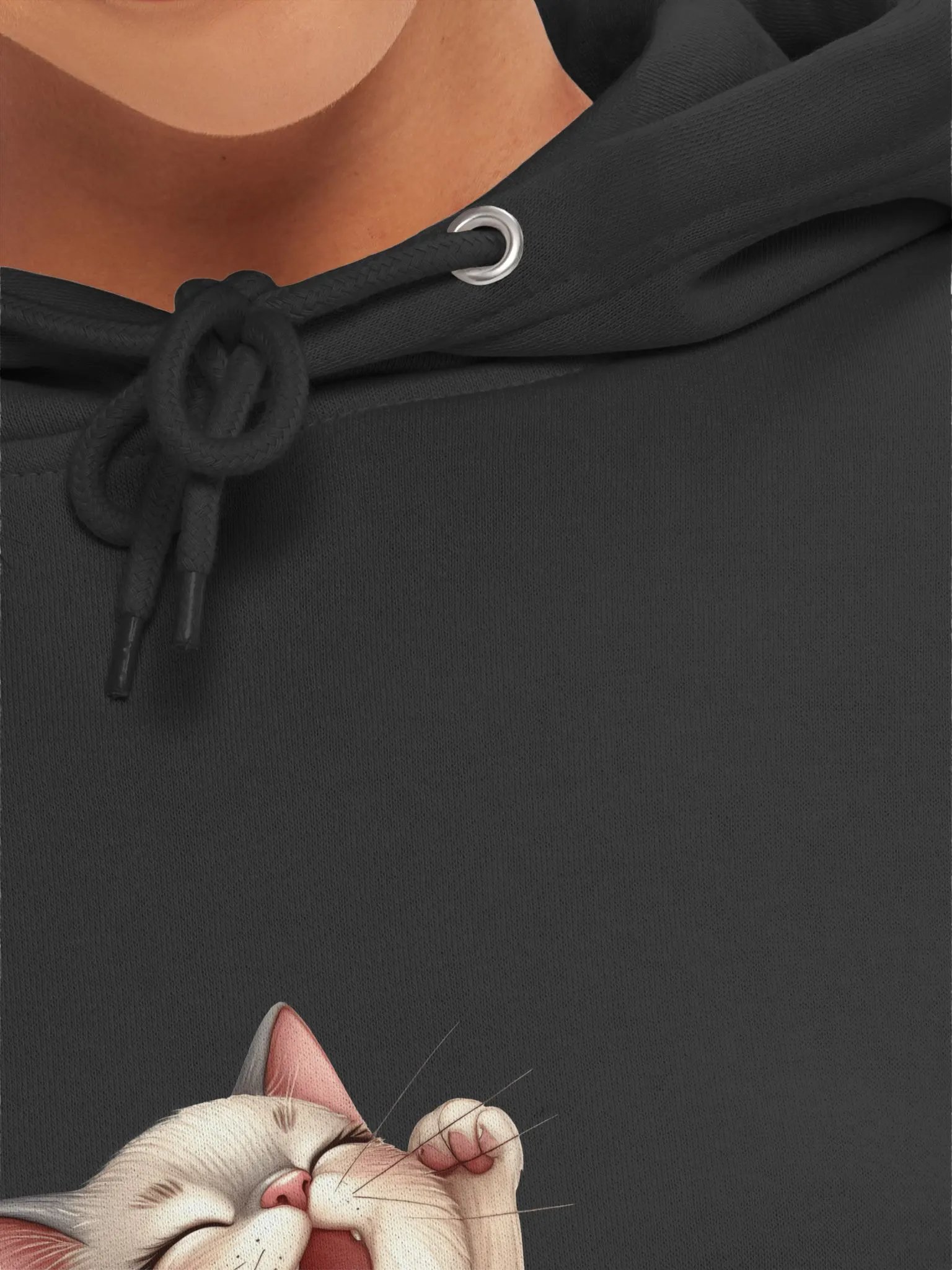 Sleepy Kitty Pullover Hoody product image (7)