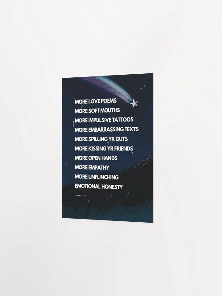 More Love Poems Art Print (Night) product image (2)
